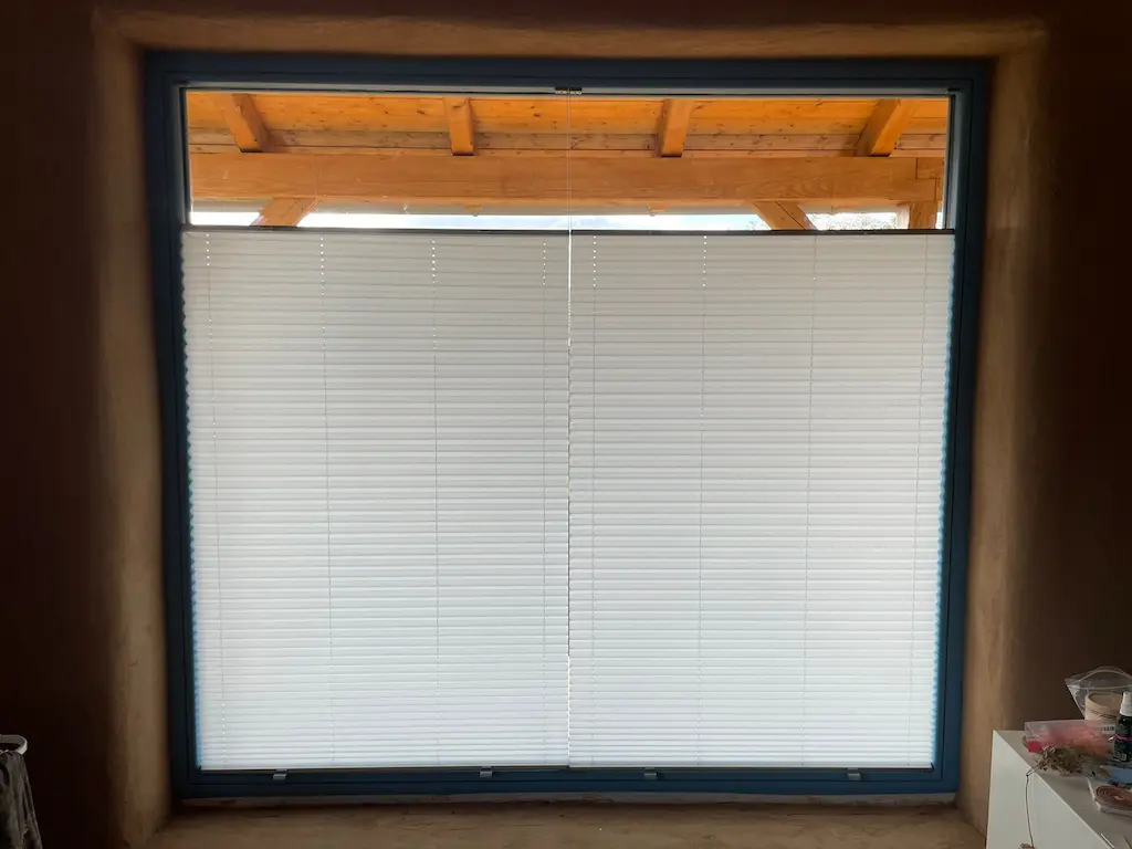 Plisé rolety v ložnici - Kladno