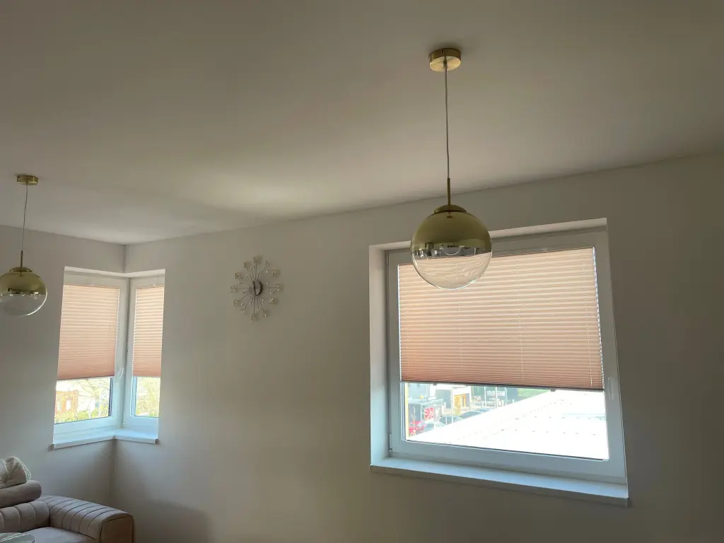 Plisé rolety v rodinném domě - Mladá Boleslav