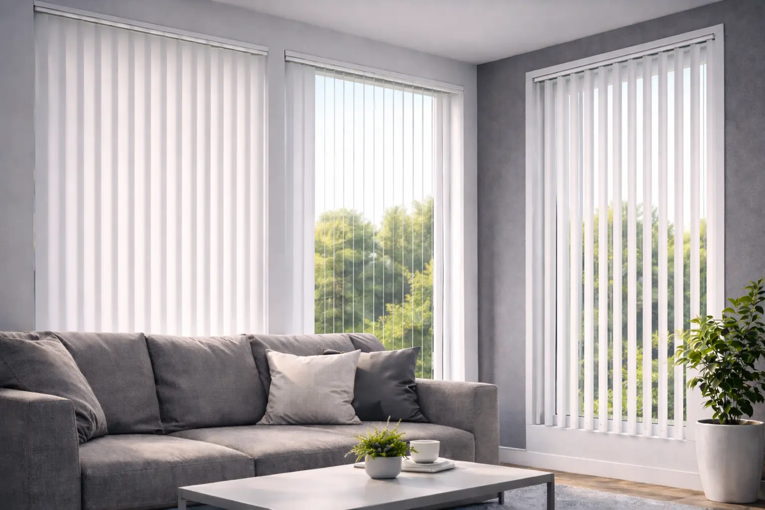 Vertikální žaluzie pro velká okna Středočeský kraj